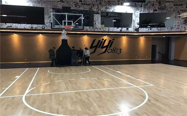 柞木NBA籃球場木地板怎么維修?